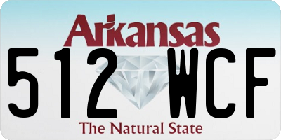 AR license plate 512WCF