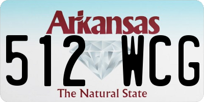 AR license plate 512WCG