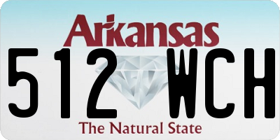 AR license plate 512WCH