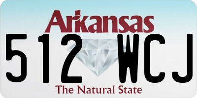 AR license plate 512WCJ