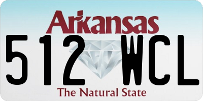 AR license plate 512WCL