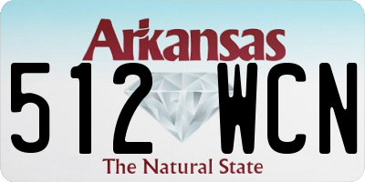 AR license plate 512WCN