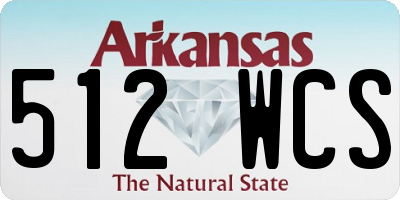 AR license plate 512WCS