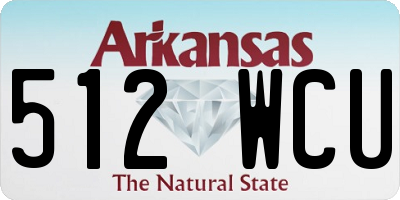 AR license plate 512WCU