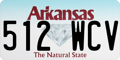 AR license plate 512WCV