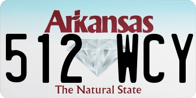 AR license plate 512WCY
