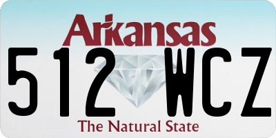 AR license plate 512WCZ