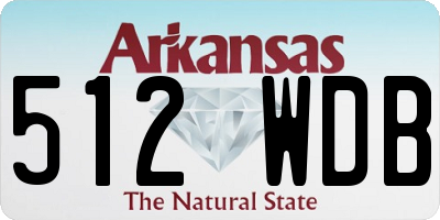 AR license plate 512WDB