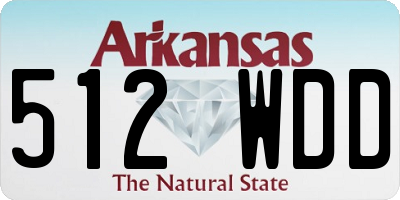 AR license plate 512WDD