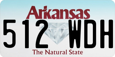 AR license plate 512WDH