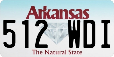 AR license plate 512WDI