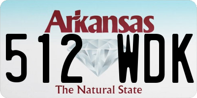 AR license plate 512WDK