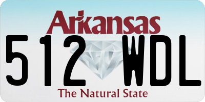 AR license plate 512WDL