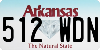 AR license plate 512WDN