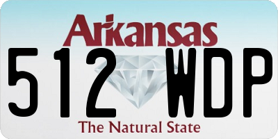AR license plate 512WDP