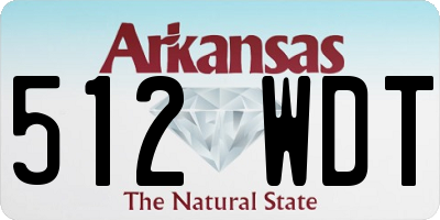 AR license plate 512WDT