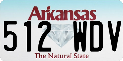 AR license plate 512WDV