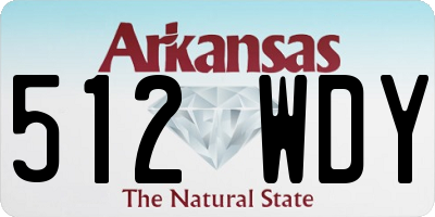AR license plate 512WDY