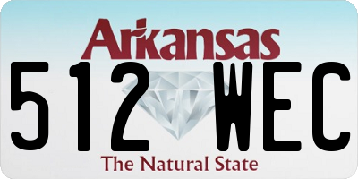 AR license plate 512WEC