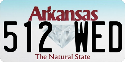 AR license plate 512WED