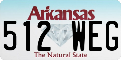 AR license plate 512WEG