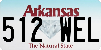 AR license plate 512WEL