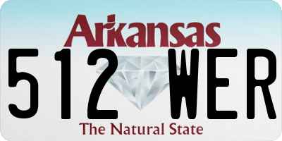 AR license plate 512WER