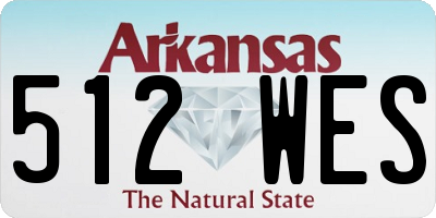 AR license plate 512WES