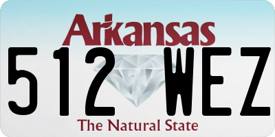 AR license plate 512WEZ