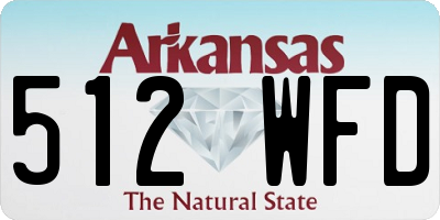 AR license plate 512WFD