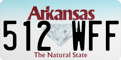 AR license plate 512WFF