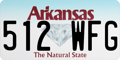 AR license plate 512WFG
