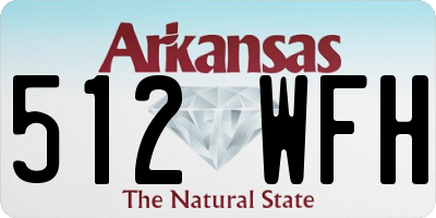 AR license plate 512WFH