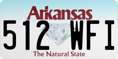AR license plate 512WFI