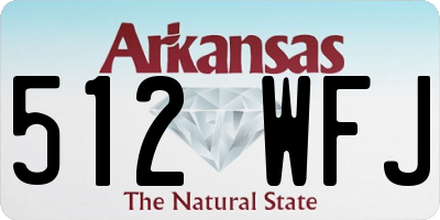 AR license plate 512WFJ