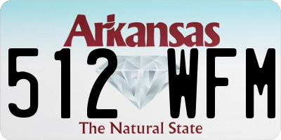 AR license plate 512WFM