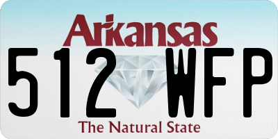 AR license plate 512WFP