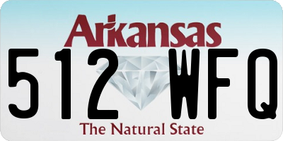 AR license plate 512WFQ
