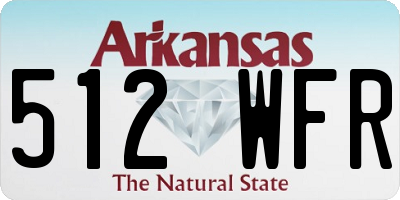 AR license plate 512WFR
