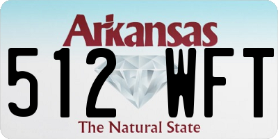 AR license plate 512WFT
