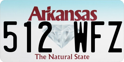 AR license plate 512WFZ