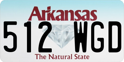 AR license plate 512WGD