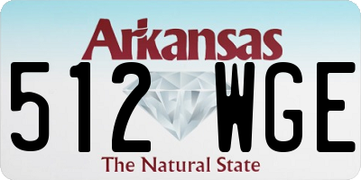 AR license plate 512WGE