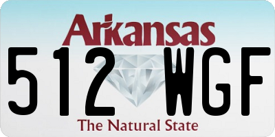 AR license plate 512WGF