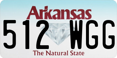 AR license plate 512WGG