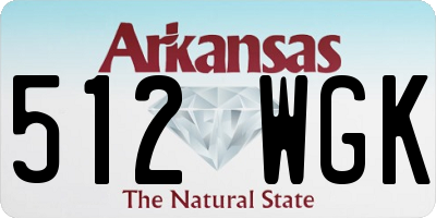AR license plate 512WGK