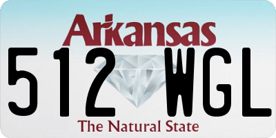 AR license plate 512WGL