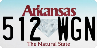 AR license plate 512WGN