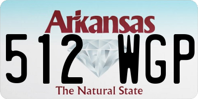 AR license plate 512WGP