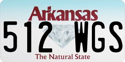 AR license plate 512WGS